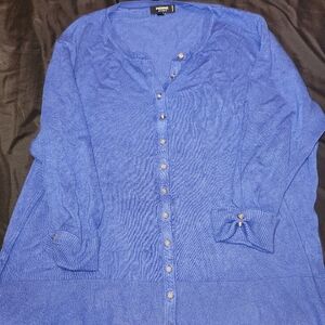 3/4 Sleeve Button Cartigan